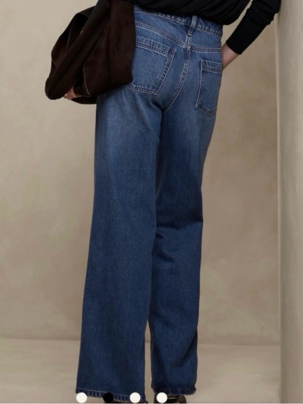 BANANA REPUBLIC HIGH RISE TROUSER JEANS - Picture 7 of 12